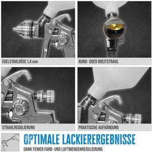 Produktbild für Lackierpistole Güde Profi-F, HVLP