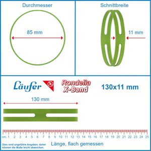 Produktbild für Kreuzbänder Läufer Rondella X-Band, 50914