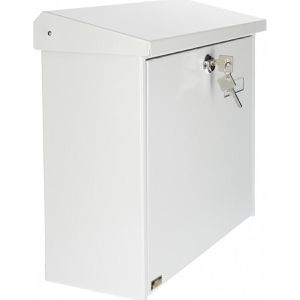 Produktbild für Briefkasten Burg-Wächter Comfort 913 W, weiß, aus Stahl