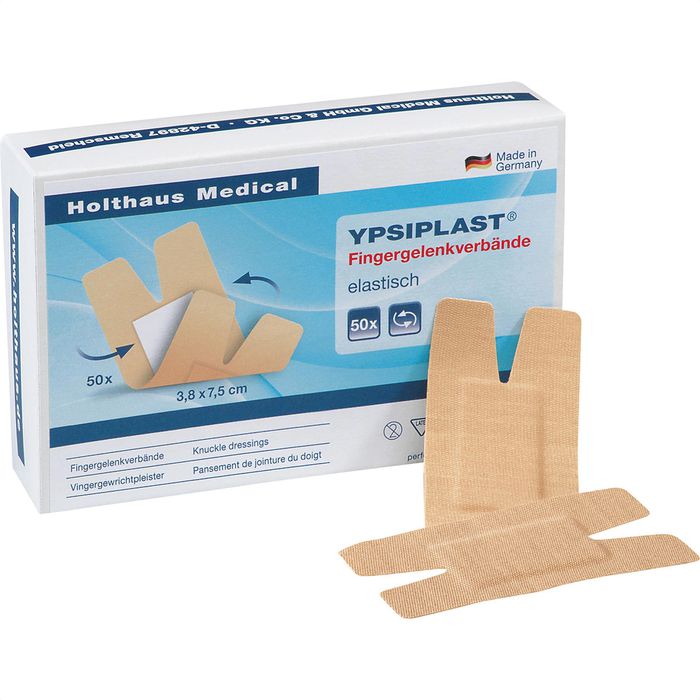 Holthaus Pflaster Ypsiplast Fingergelenk 50 Strips, elastisch, 7,5 x 3,8cm  – Böttcher AG