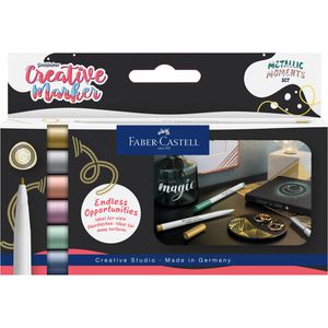 Produktbild für Metallic-Stifte Faber-Castell Creative Marker Metallic Moments
