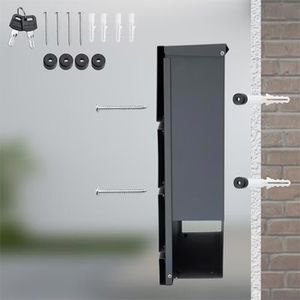 Produktbild für Briefkasten Monzana 108102, anthrazit, aus Stahl