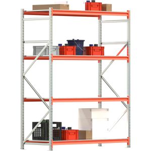 Produktbild für Weitspannregal Regalwerk EMMA, 4 Metallböden