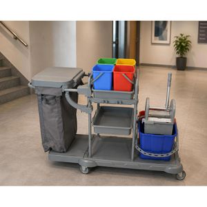 Produktbild für Reinigungswagen Böttcher-AG Prince PE, Systemwagen