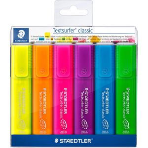 Produktbild für Textmarker Staedtler Textsurfer Classic, 6 Stück