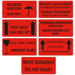 Produktbild für Hinweisetiketten Eichner Vorsicht Zerbrechlich