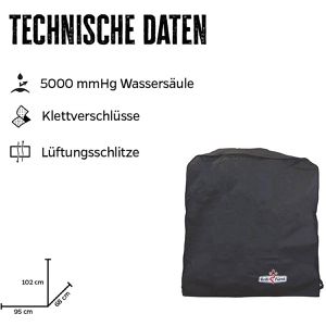Produktbild für Grillabdeckung Grillfürst 19-023, aus Gewebematerial, schwarz