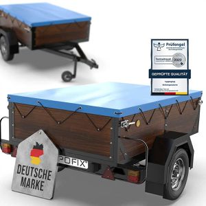 Anhänger-Plane Tarpofix FP20, wasserdichte Flachplane