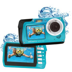 Produktbild für Kompaktkamera Aquapix W3048 Edge Iceblue, mit 3 Zoll Display