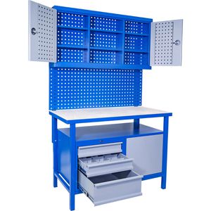 Produktbild für Werkbank Güde 00730, blau, 3-teilig