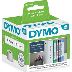 Produktbild für Dymo-Etiketten Dymo 99018, S0722470, weiß