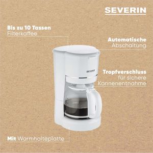 Produktbild für Kaffeemaschine Severin KA 4323, mit Glaskanne