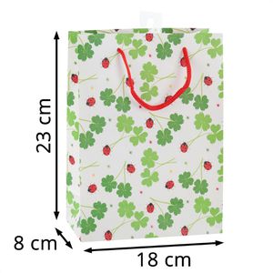 Produktbild für Geschenktüte Idena 31847, Glücksklee