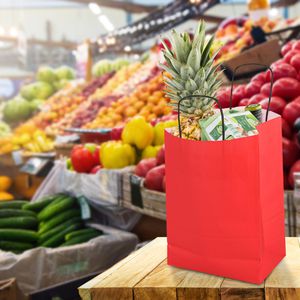 Produktbild für Papiertüten Mailmedia rot
