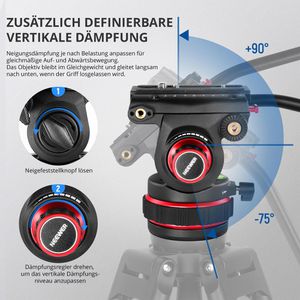 Produktbild für Stativ Neewer TP75, Höhe bis 189 cm