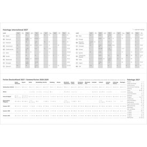 Produktbild für Tischkalender Zettler 377201, blau, Wochenkalender quer