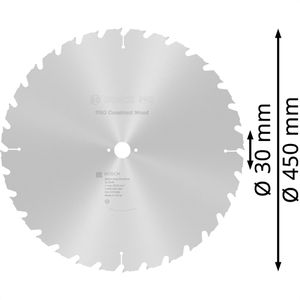 Produktbild für Kreissägeblatt Bosch PRO Construct Wood 2608640694