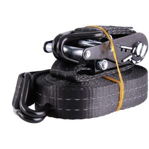 Produktbild für Spanngurt Sandax 295, schwarz, mit Haken &amp; Ratsche
