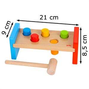 Produktbild für Motorikspielzeug Goki 58581, Hammerbank