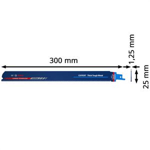 Produktbild für Säbelsägeblatt Bosch Expert Thick Tough Metal S 1255 CHC
