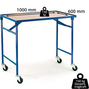 Produktbild für Tischwagen Rollcart 06-7016, klappbar