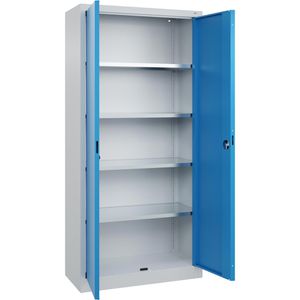 Produktbild für Werkzeugschrank CP-Möbel Basis, aus Metall, grau / lichtblau