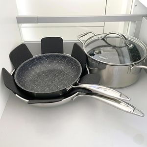 Produktbild für Pfannenschoner STONELINE 22309, schwarz, aus Vlies