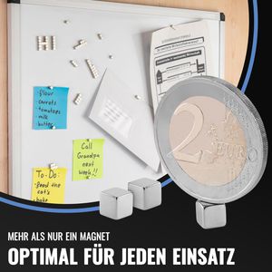Produktbild für Magnete Poppstar 1011179, silber, Neodym Magnet