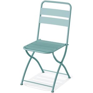 Produktbild für Bistrotisch Feros Breeze, blau, wetterfest, 3-teilig