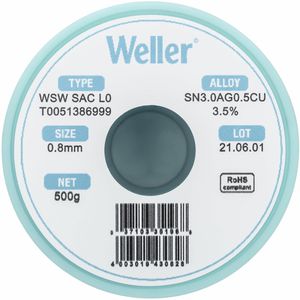 Produktbild für Lötzinn Weller T0051386999, Flussmittel, bleifrei