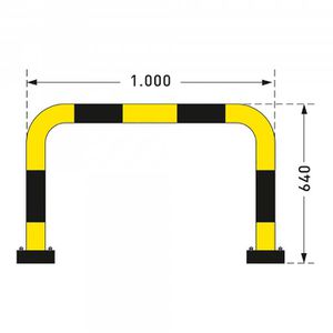 Produktbild für Rammschutzbügel Moravia Swing, aus Stahl, Innenbereich