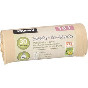 Produktbild für Müllbeutel Papstar Waste-To-Waste, 18 Liter