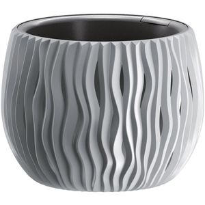 Produktbild für Übertopf Prosperplast Sandy Bowl, steingrau, Ø 18 x 14 cm