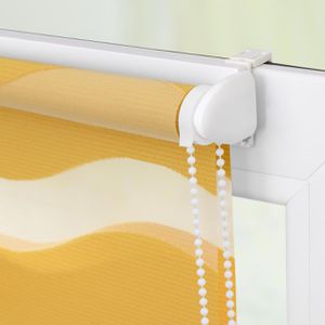 Produktbild für Rollo Lichtblick Welle, Klemmfix, senfgelb
