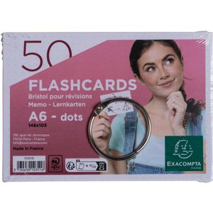 Produktbild für Karteikarten Exacompta Flashcards, 10351E, A6