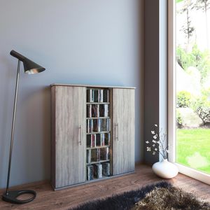Produktbild für CD-Regal VCM Santo, 45029, sonoma eiche