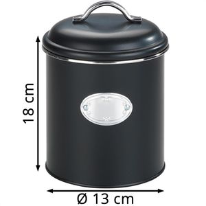 Produktbild für Vorratsdose Wenko Nero 54068100, aus Metall