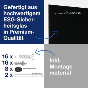Produktbild für Glas-Magnettafel Magnetoplan 13410012, Design-Glasboard